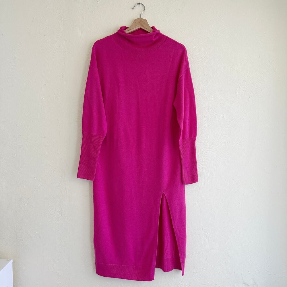 Wilfred Aritzia Cyprie Turtleneck Merino Wool Midi Slit Sweater Dress XS